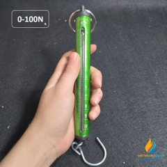 Lực kế khung thép giới hạn đo 0 đến 500N, cân cơ cầm tay loại 50 kg