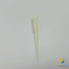 Túi 1000 đầu côn pipet hút 0.1ml, nhựa PP màu vàng sọc tiệt trùng