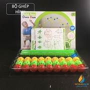 Bộ ghép hình học không gian 3, bộ dụng cụ ghép các khối hình không gian