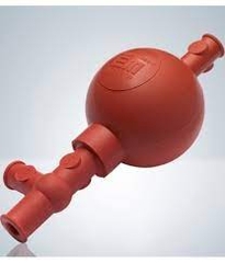 Quả bóp cao su 2 van cho pipet hút thủy tinh