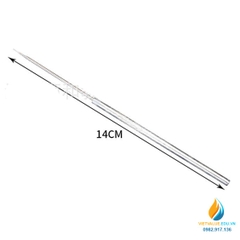 Que cấy vi sinh đầu thẳng, dài 20cm, xiên lấy mẫu đầu thẳng thí nghiệm, inox không gỉ