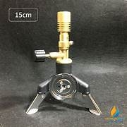Đèn Bunsen đốt khí gas phòng thí nghiệm, có van nối liên với bình gas, ngọn lửa được điều chỉnh qua van