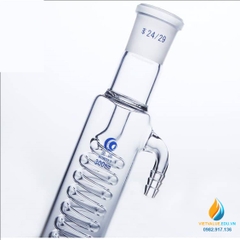 Ống ngưng tụ vòi cong, hình cầu thủy tinh 500mm 19x2 LG