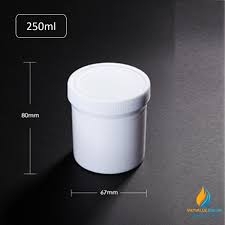 Lọ nhựa mực sơn 250ml ,model S-001503, kích thước 80 x 67mm
