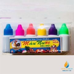 Màu thực phẩm, đóng chai khoảng 10ml, nhiều màu khắc nhau, màu thực phẩm
