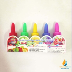 Màu thực phẩm, đóng chai khoảng 10ml, nhiều màu khắc nhau, màu thực phẩm