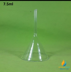 Phễu rót thủy tinh, rót hóa chất, đường kính miệng 60mm, phễu thủy tinh