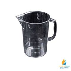 Cốc đong nhựa PC, chịu nhệt, chịu lực, vạch chia, dung tích 2000ml