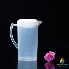 Ca đựng hóa chất, có nắp, tay cầm, nhựa PP, vạch chia, dung tích 5000ml