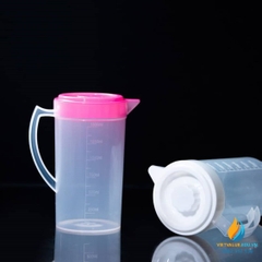 Ca đựng hóa chất, có nắp, tay cầm, nhựa PP, vạch chia, dung tích 5000ml