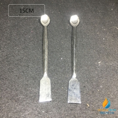 Thìa lấy mẫu 2 đầu dẹt và tròn dài 15cm, thìa lấy mẫu phòng thí nghiệm