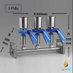 Bộ lọc vi sinh nhiều 3 vị trí, chất liệu Inox 304 không gỉ
