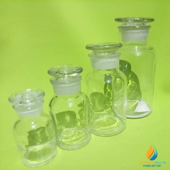 Chai đựng hóa chất, thủy tinh, có nắp, màu trong suốt, 500ml