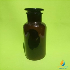 Chai đựng hóa chất, thủy tinh, có nắp, màu nâu hổ phách, 125ml