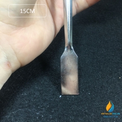 Thìa lấy mẫu 2 đầu dẹt và tròn dài 15cm, thìa lấy mẫu phòng thí nghiệm