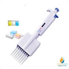 Micro Pipet hút 8 kênh hút, mức bơm hút từ 0.5ul đến 10ul mã JOAN LAB M8-10