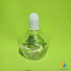 Đèn cồn đốt, thủy tinh trong suốt, có nắp đậy, dung tích 150ml