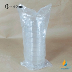 Túi 20 đĩa petri nhựa tiệt trùng hãng Biologix Mỹ, đường kính đĩa 60mm
