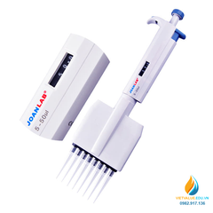 Micro Pipet hút 12 kênh hút, mức bơm hút từ 5ul đến 50ul mã JOAN LAB M12-50