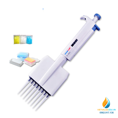 Micro Pipet hút 12 kênh hút, mức bơm hút từ 5ul đến 50ul mã JOAN LAB M12-50