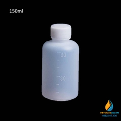 Chai nhựa PP đựng hóa chất hay dung dịch, miệng hẹp, dung tích 150ml
