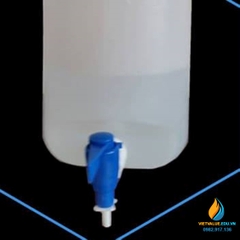 Chai nhựa dung tích lớn, vòi rót dưới, lưu dung dịch, dung tích 20 lít