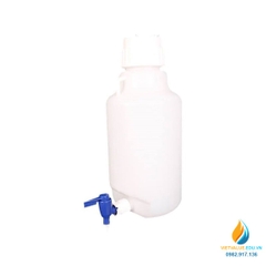 Chai nhựa dung tích lớn, vòi rót dưới, lưu dung dịch, dung tích 20 lít