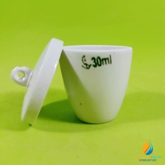 Chén sứ nung có nắp phòng thí nghiệm, dung tích 30ml