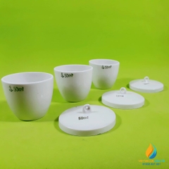 Chén sứ nung có nắp phòng thí nghiệm, dung tích 40ml
