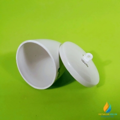 Chén sứ nung có nắp phòng thí nghiệm, dung tích 100ml