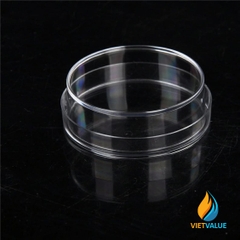 Đĩa peptri thủy tinh, có nắp, cao 1.5cm, đường kính 60mm
