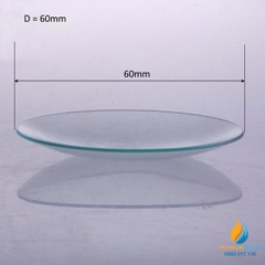 Đĩa thủy tinh thí nghiệm phòng sinh hóa, đường kính 60mm