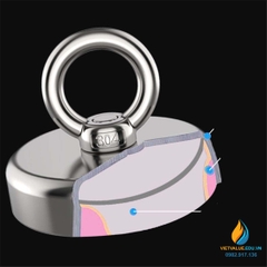 Nam châm gắn bảng, đường kính 20mm, có núm cầm