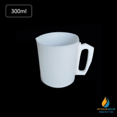 Cốc đo lường nhựa PTFE 1000ml kháng hóa chất, nhiệt độ từ -200 + 250 độ C