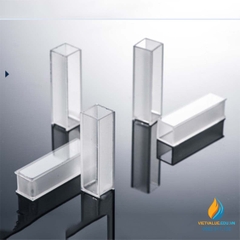 Cuvet thủy tinh thạch anh kích thước 45x102,4x12,4mm, thiêu kết chống kiềm và axit