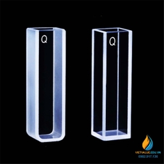 Cuvet thủy tinh thạch anh kích thước 45x12x12mm, thiêu kết chống kiềm và axit