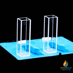 Cuvet thủy tinh thạch anh kích thước 45x12x12mm, thiêu kết chống kiềm và axit