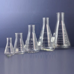 Bình tam giác, thủy tinh trong suốt, có chia vạch, không nắp, 500ml