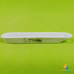 Thuyền sứ nung mẫu chất phòng thí nghiệm, dài 77mm