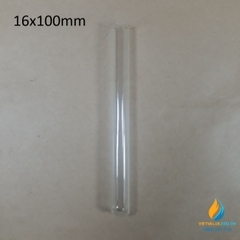 Ống nghiệm thủy tinh, không chia vạch, không nắp, 12x80mm