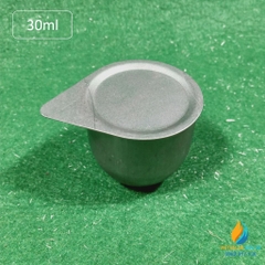 Chén sắt nung, dung tích 30ml có nắp đậy, chén nung bằng sắt phòng thí nghiệm