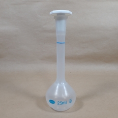 Bình định mức nhựa PP trong suốt, dung tích 25ml