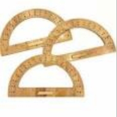 Đo độ bằng gỗ cho giáo viên, cạnh dài 50cm, vạch chia, gỗ chất lượng cao