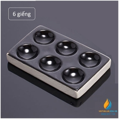 Giếng nuôi cấy bằng gốm sứ, lỗ giếng đen, 6 lỗ, giếng nuôi cấy thí nghiệm