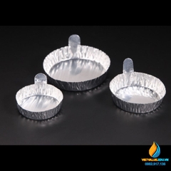 Đĩa nhôm cho cân sấy ẩm, hộp 50 chiếc, đáy 9,2cm miệng 10cm
