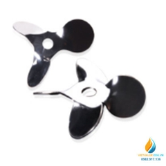 Lưỡi khuấy trộn Inox 304 không gỉ, cái dài 30cm, lưỡi 4 cánh quạt dài 40mm