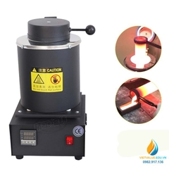 Lò điện đỏ nấu chảy kim loại vàng 2kg, 110V, 1150 độ C