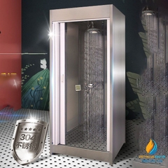 Thiết bị rửa mắt khẩn cấp phòng thí nghiệm Inox 304