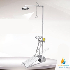 Bồn rửa mắt bằng thép không gỉ bàn đạp lớn