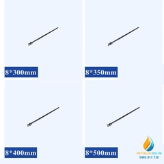 Lưỡi khuấy phân tán Inox không gỉ 304, cán dài 30cm, đường kính lưỡi 50mm